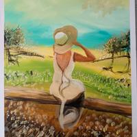 Donna in campagna 