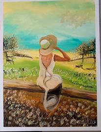 Donna in campagna 
