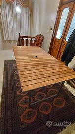 Tavolo in legno/ferro esterno/interno pieghevole