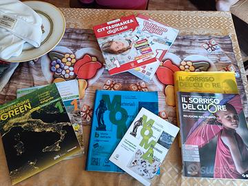 libri scolastici di 1° 2° e 3° media