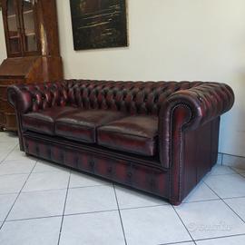 Nuovo divano tre posti chesterfield chester club 