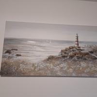 Quadro di un faro in rilievo