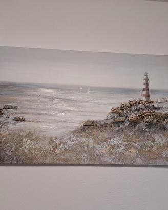 Quadro di un faro in rilievo