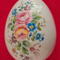 Portagioie a forma di uovo porcellana Limoges