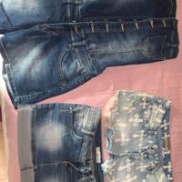 Shorts abito jeans e pinocchietti