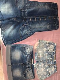Shorts abito jeans e pinocchietti
