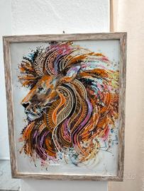 Quadro "Fire Maned Lion" – Arte Naturale