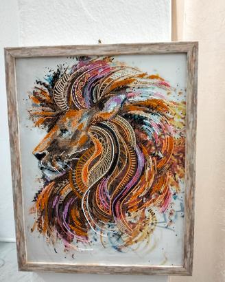 Quadro "Fire Maned Lion" – Arte Naturale