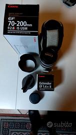 Canon EF 70-200 f2.8L IS USM + Extender EF 1.4x II