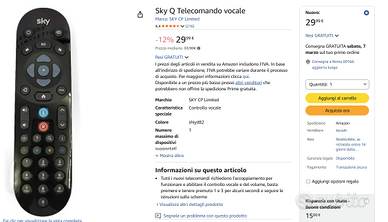 Sky Q Telecomando vocale