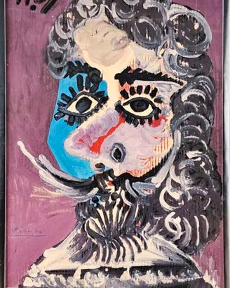Picasso Pablo  Litografia a colori cm 100x 63,4