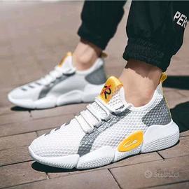 Scarpe da ginnastica basse traspiranti in rete 