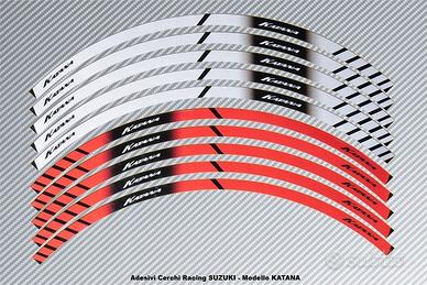 Adesivi Cerchi Racing SUZUKI - Modello KATANA