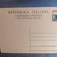 CARTOLINA  POSTALE (02.07. 1949) FIL. C142 L.15+15