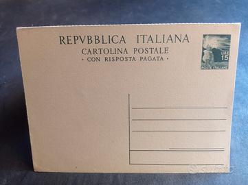 CARTOLINA  POSTALE (02.07. 1949) FIL. C142 L.15+15