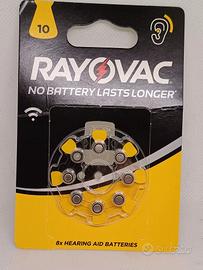 Rayovac  batterie apparecchi  acustici 10 1,45 V.