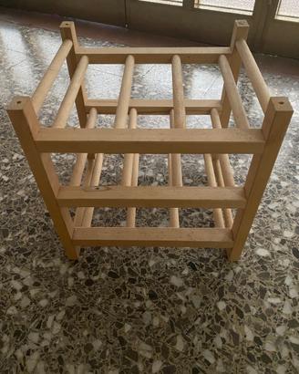Portabottiglie legno ika