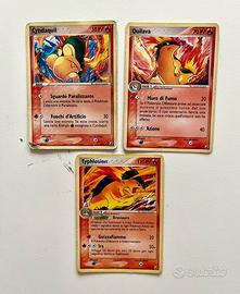 Lotto di 3 Carta Pokemon Typhlosion Forze Segrete