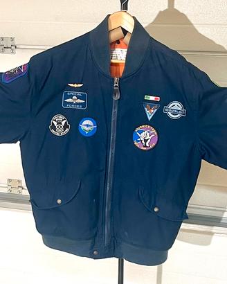 Giubbino da Aviatore Blu Avio Taglia XL