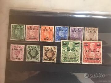 Francobolli occupazione inglese Somalia 1948
