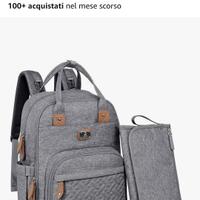 Zaino neonato multifunzione fasciatoio