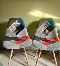 Sedie poltroncine patchwork