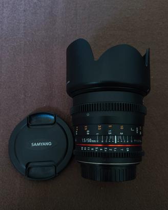 OBIETTIVO SAMYANG 50MM F1.5 CANON EF