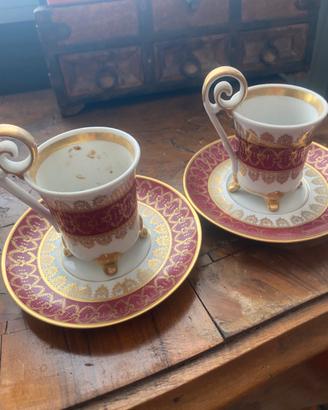 Servizio  epoca da caffe decorazione oro  zecchino