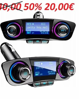 TRASMETTITORE FM 8IN1 BLUETOOTH 5.0 USB