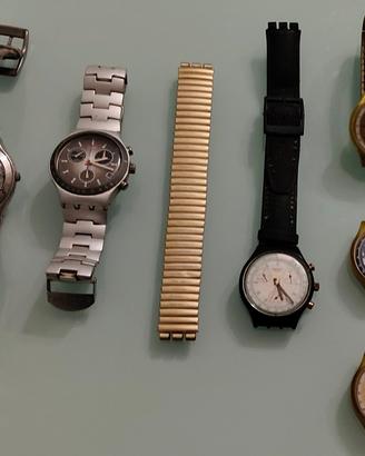 Lotto 6 Orologi Swatch Vintage Ricambi