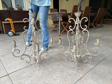 Lampadario shabby chic - provenzale
