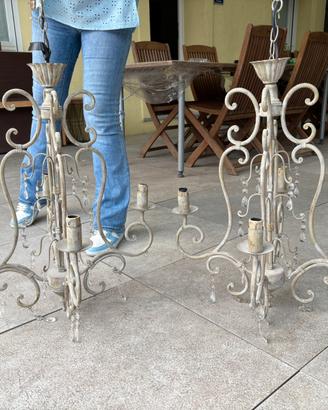 Lampadario shabby chic - provenzale
