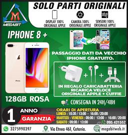 Iphone 8+ 128gb oro - totalmente originale