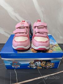 Scarpe bambina Paw Patrol con luci rosa tg 27