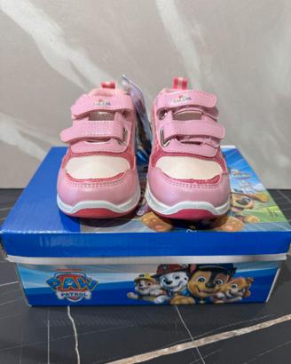 Scarpe bambina Paw Patrol con luci rosa tg 27