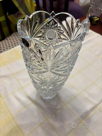 Vaso in cristallo di boemia