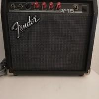 Amplificatore Fender+ Chitarra elettrificata.