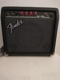 Amplificatore Fender+ Chitarra elettrificata.