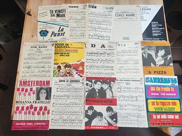 lotto 50 spartiti musicali vintage (1)