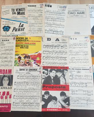 lotto 50 spartiti musicali vintage (1)