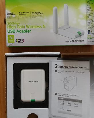Antenna USB TP-LINK TL-WN822N a elevato guadagno