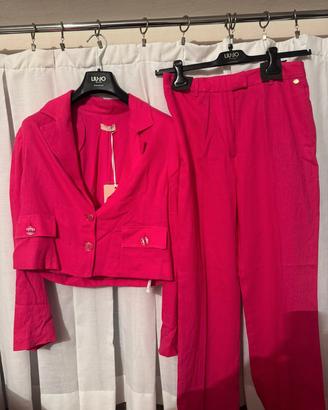 blazer completo giacca-pantaloni misto lino Liu Jo
