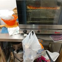 Forno più tavolo acciaio