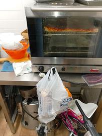 Forno più tavolo acciaio