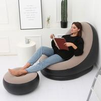 Poltrona gonfiabile con pouf