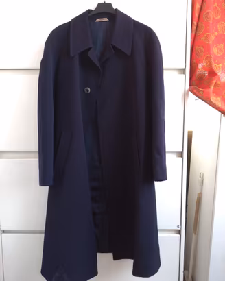 cappotto pregiata lana blu notte Marus  54 vintage