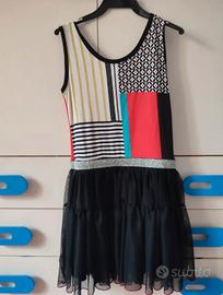 vestito smanicato bambina tg 8 anni