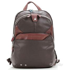 Piquadro Zaino in pelle porta PC-Tablet Nuovo