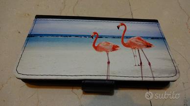 Cover Flip Case per Nokia Lumia 925 - Fenicotteri