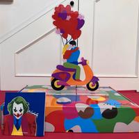 Marco Lodola serigrafia plexiglass kiss in motion